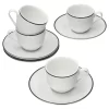 Null 4er Set Lineo Espressotasse Mit Untertasse – 404951 + 404968 8