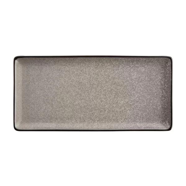 6 Stück Olympia Mineral Rechteckige Teller 23 X 12cm. Das Rustikale Design Gibt Einen Heimeligen 4